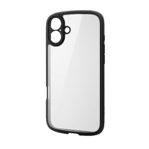 GR(ELECOM) PM-A24BTSLFCKBK ubN iPhone 16 Plusp P[X nCubh Ռz y ^ JYی݌v Xgbvz[t