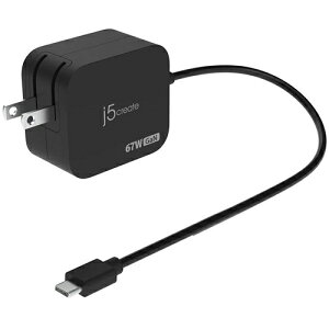 j5create JUP1565N �u���b�N 67W GaN USB-C�P�[�u���t�� PD�[�d�� JUP1565N