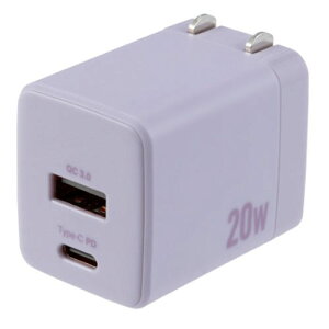 �i�J�o���V JYU-ACU011PUR �p�[�v�� 20W PD�Ή� USB AC�[�d�� JYUACU011PUR