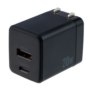 �i�J�o���V JYU-ACU011BK �u���b�N 20W PD�Ή� USB AC�[�d�� JYUACU011BK