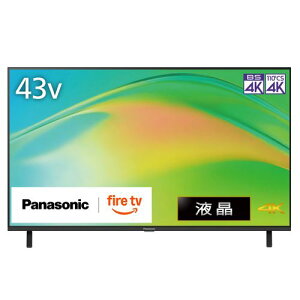 �y����5�N�ۏؕt�z�y�ݒu�z�p�i�\�j�b�N(Panasonic) TV-43W80B VIERA 4K 43V�^ �t���e���r Fire TV