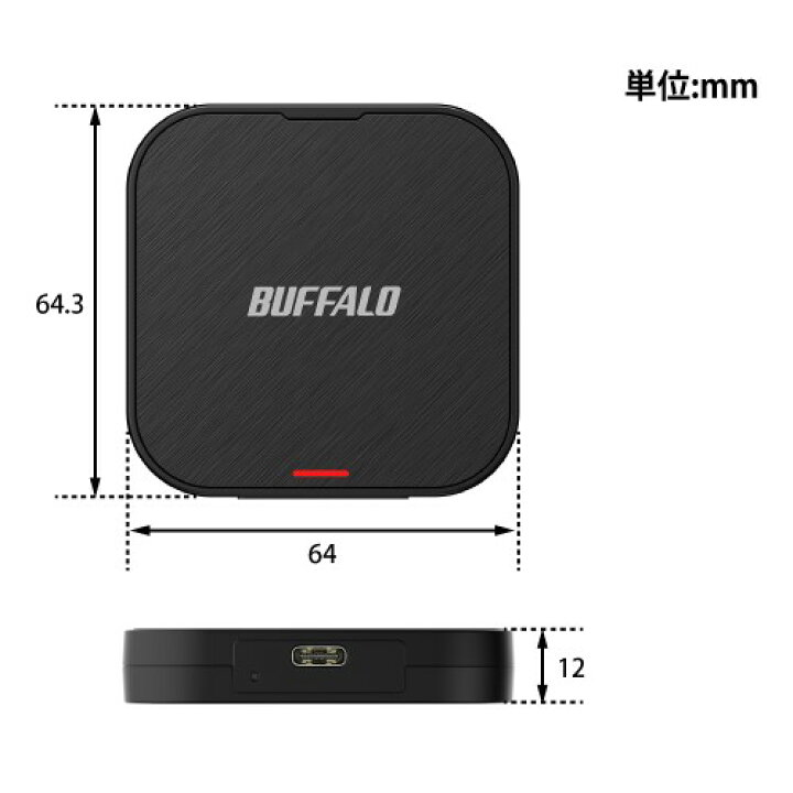 楽天市場】バッファロー(BUFFALO) SSD-PMS1.0U3-B USB 3.2(Gen 2 