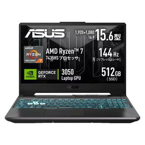 ASUS(GCX[X) FA506NCR-R7R3050 TUF Gaming A15 15.6^ Ryzen 7/16GB/512GB/RTX3050 Ot@CgubN Windows 11 Home
