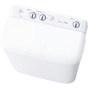 �y�ݒu�{���T�C�N���{�����ۏ؁z�n�C�A�[��(Haier) JW-W55G-W �z���C�g 2��������@ ����5.5kg/�E��5kg