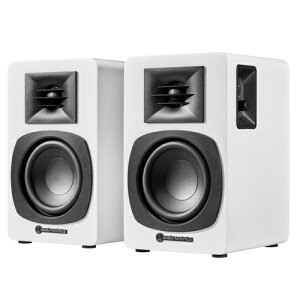 �y�����ۏؕt�z�I�[�f�B�I�e�N�j�J(audio-technica) AT-SP3X-WH �z���C�g �p���[�h�u�b�N�V�F���t�X�s�[�J�[ �L���ƃ��C�����X�ڑ��Ŋy���߂�p���[�h�X�s�[�J�[