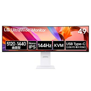 yۏؕtzLGGNgjNX(LG) 49U950A-W LG UltraWide Monitor 49^ DQHD32:9EgChȖʃj^[