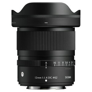 �y�����ۏؕt�z�V�O�}(SIGMA) Contemporary 12mm F1.4 DC �t�W�t�C����X�}�E���g APS-C ���L�p�P�œ_�����Y