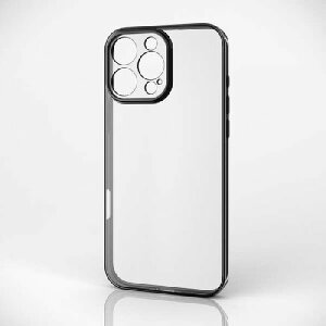 GR(ELECOM) PM-A24DUCTMKBK ^bNubN iPhone 16 Pro Maxp \tgP[X Ɍ ^bN