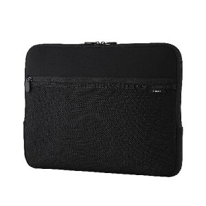 エレコム(ELECOM) BM-IBPTNP15BK ブラック パソコンケース 15.6インチ メッシュポケット 撥水 薄型 耐衝撃 ダブルファスナー スリーブ
