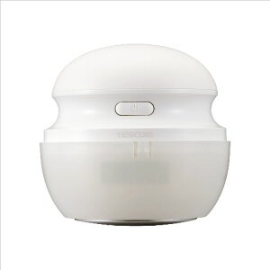 テスコム(TESCOM) TKD45A-W ホワイト 毛玉取り 電動 乾電池式 コンパクト 6枚刃 毛玉クリーナー 着たままアタッチメント付 薄手セーター対応