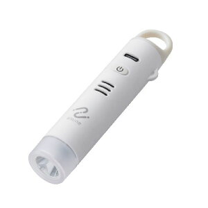 ロジテック(LOGITEC) LGT-LWUCSS1WHM ホワイト iPhone版 LEDライト搭載忘れ物防止タグ スマホ連携防犯ブザー 充電式 Apple「探す」対応