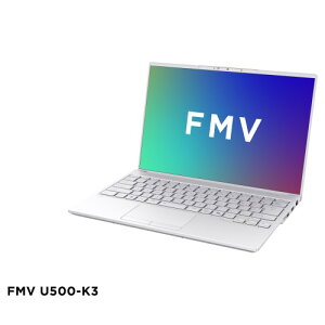 xm(FUJITSU) FMV Note U FMVU500K3W 14.0^ Win11Home Corei5 16GB SSD512GB OfficeH&B2024 m[gp\R Vo[zCg U500-K3
