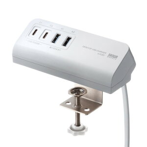 �T�����T�v���C ACA-PD106W USB PD�Ή��N�����v��AC�[�d�� PD65W�EC×2�{A×2�E�z���C�g