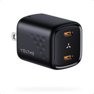 �{���g�~�[(VOLTME) V2095 �u���b�N USB�}���[�d�� Revo 30 Duo C�{C USB PD �p���[�f���o���[ �Ή� 30W USB-C×2�|�[�g �܂肽���ݎ��v���O