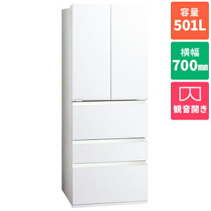 �y�W���ݒu�������z�y�����ۏؕt�z�A�N�A(AQUA) AQR-TXA50A-W �}�b�g�N���A�z���C�g TX�V���[�Y 5�h�A�①�� �ω��J�� 501L ��700mm