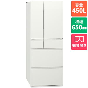 �y�W���ݒu�������z�y�����ۏؕt�z�p�i�\�j�b�N(Panasonic) NR-F45HY3-W �p�[���z���C�g 6�h�A�①�� �ω��J�� 450L ��650mm