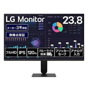 LG�G���N�g���j�N�X(LG) 24BF410B-B LG Monitor 23.8�^ IPS �t��HD HDR10 HDMI120Hz �A�i���O����75Hz �Ή����j�^�[ �f�B�X�v���C