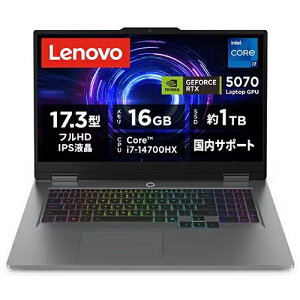 �y�����ۏؕt�zLenovo(���m�{) Lenovo LOQ 17IRX10 83JH00EXJP 17.3�^ Win11Home Core i7 ������16GB SSD1TB Microsoft 365 ���p�� �m�[�g�p�\�R�� ���i�O���[