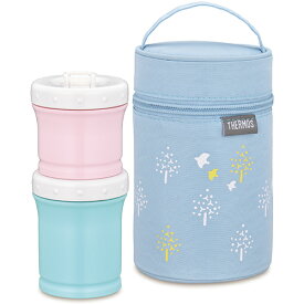 サーモス(THERMOS) NPE-240-BL(ブルー) 保冷ポーチ付き離乳食ケース 220ml