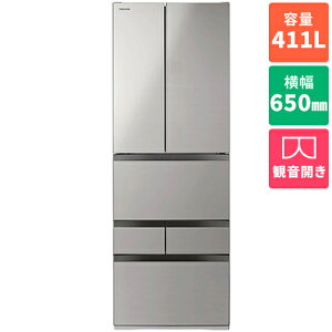 �y�W���ݒu�������z����(TOSHIBA) GR-A510FK-EH �V�t�H���O���[ VEGETA 6�h�A�①�� �ω��J�� 509L ��650mm