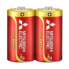 三菱 アルカリ乾電池 単2形 2本