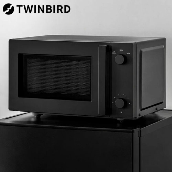 楽天市場】ツインバード 電子レンジ 18L ブラック DR-E268B 単機能 