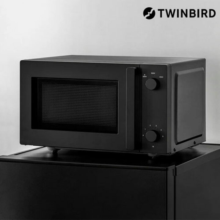 楽天市場】ツインバード 電子レンジ 18L ブラック DR-E268B 単機能 