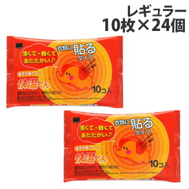 カイロ 貼る レギュラー 10枚入 24個 オカモト 快温くん『送料無料（一部地域除く）』