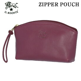 IL BISONTE イルビゾンテ POUCH ファスナーポーチ SCA014 PV0001 PV0005 ポーチ 小物入れ 小物 革 レザー プレゼント ギフト『送料無料（一部地域除く）』