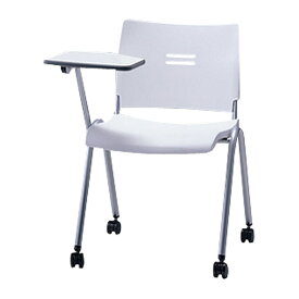 サンケイ ミーティングチェア 会議椅子 4本脚 キャスター付 粉体塗装 肘なし メモ板付 パッドなし CM700-MSMC 【代引不可】【送料無料（一部地域除く）】