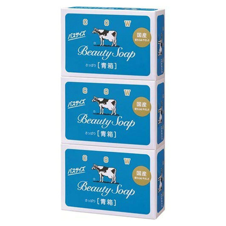 楽天市場】牛乳石鹸 カウブランド 青箱 バスサイズ 各130g 3個入×24 