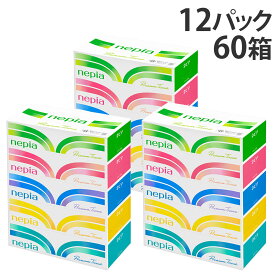 ネピア プレミアムソフト ティッシュ 180組 60個(5個×12パック)『送料無料（一部地域除く）』