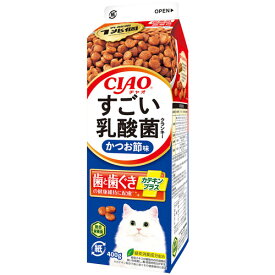 いなば CIAO すごい乳酸菌 クランキー 総合栄養食 かつお節味 歯と歯ぐきの健康維持に配慮 400g P-282 猫 ねこ ネコ 猫用 ごはん ペットフード