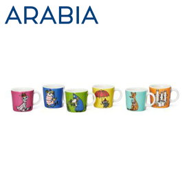 ARABIA アラビア Moomin ムーミン ミニマグ オーナメント クラシック3 6個セット classics3 マグカップ マグ インテリア ミニ 小さい 陶器 北欧食器『送料無料（一部地域除く）』