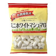 【賞味期限間近】アウトレット【賞味期限：26.10.07】JCC お買得気分 ミニホワイトマシュマロ 60g