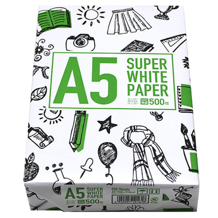 楽天市場】コピー用紙 スーパーホワイトペーパー 高白色 A5 5000枚(500枚×10冊) 印刷用紙 白紙 OA用紙 コピーペーパー こぴいようし『送料無料(一部地域除く)』 : よろずやマルシェ 楽天市場】コピー用紙 スーパーホワイトペーパー 高白色 A5 5000枚(500枚×10冊) 印刷用紙 白紙 OA用紙 コピーペーパー こぴいようし『送料無料(一部地域除く)』 : よろずやマルシェ