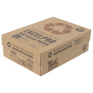 『グリーン購入法適合』 リサイクルコピー用紙 再生紙 白色度82％ A3 1500枚 (500枚×3冊) エクセルプロ …