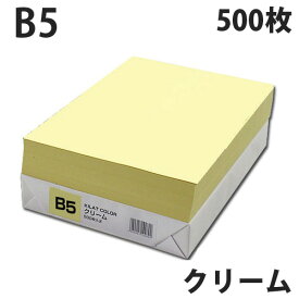 カラーコピー用紙 クリーム B5 500枚