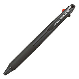 三菱鉛筆 ジェットストリーム ノック式 3色油性ボールペン(黒・赤・青インク) 0.7mm 透明ブラック SXE3-400-07