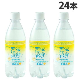 友桝飲料 蛍の郷の天然水 スパークリング レモン 500ml×24本 炭酸水 割材 ミネラルウォーター 天然水 ペットボトル