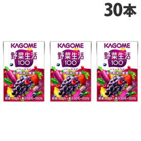 カゴメ 野菜生活100 ベリーサラダ 100ml×30本 紙パック テトラパック 野菜ジュース 野菜生活 フルーツ 果実
