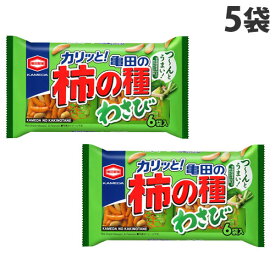 亀田製菓 亀田の柿の種 わさび 6袋入×5個