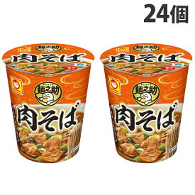 東洋水産 マルちゃん 麺之助 縦型 肉そば 62g×24個 インスタント カップめん そば 即席 タテ型 カップそば『送料無料（一部地域除く）』