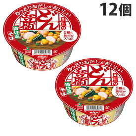 日清 あっさりおだしがおいしいどん兵衛 5種の具材が入った揚げ玉そば 70g×12個