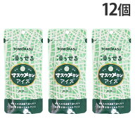 『9月11日15時までよろマル祭開催』友桝飲料 果実アイス マスクメロン 80g 12個 パウチタイプ