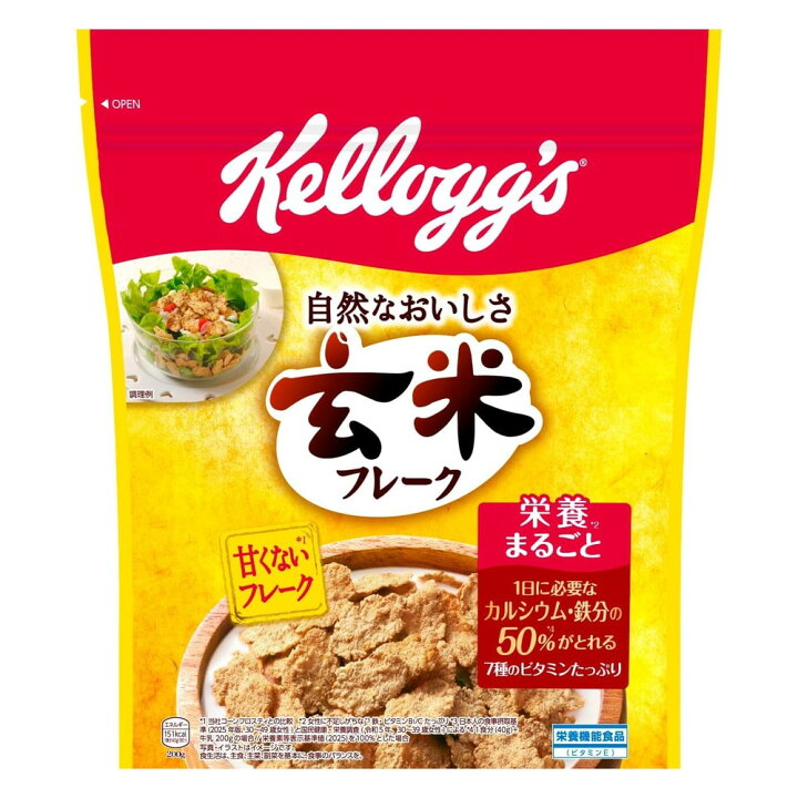 楽天市場】ケロッグ シリアル 玄米フレーク 徳用袋 200g Kellogg 