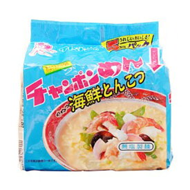 イトメン チャンポンめん海鮮とんこつ 90g×5食