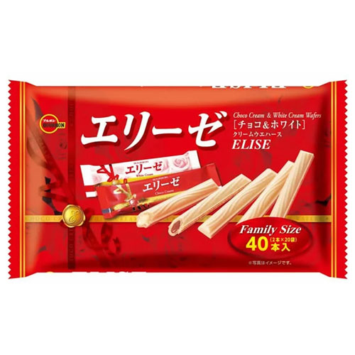 ブルボン エリーゼ ファミリーサイズ 40本入 お菓子 焼菓子 ウエハース 洋菓子 シェア シェアパック