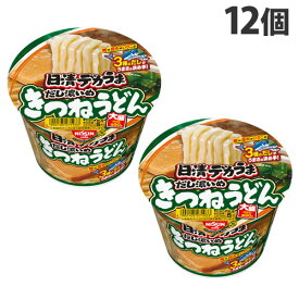 日清食品 日清デカうま きつねうどん だし濃いめ 106g×12個 うどん カップ麺 インスタント麺 即席麺 麺類 カップうどん インスタントうどん