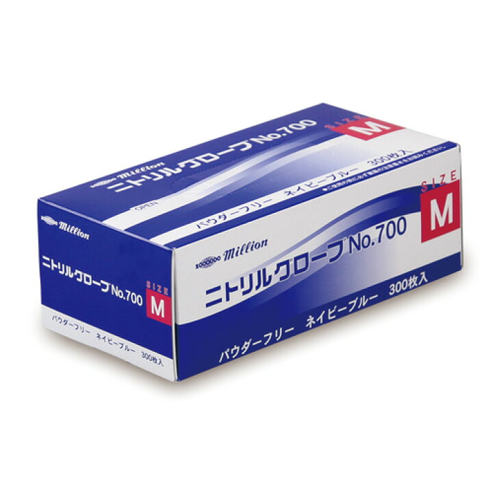 楽天市場】共和 ニトリルグローブ ネイビーブルー M 300枚入 LH-700-M 